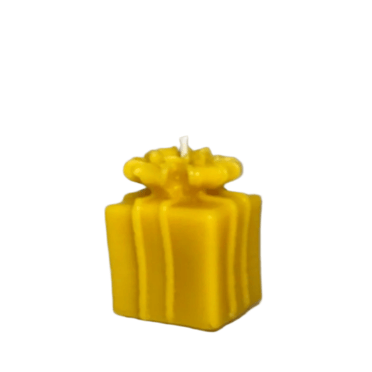 Natural 100% British Beeswax Christmas Gift Handmade Candle 50g - Davies a'i Gwmni Cyf